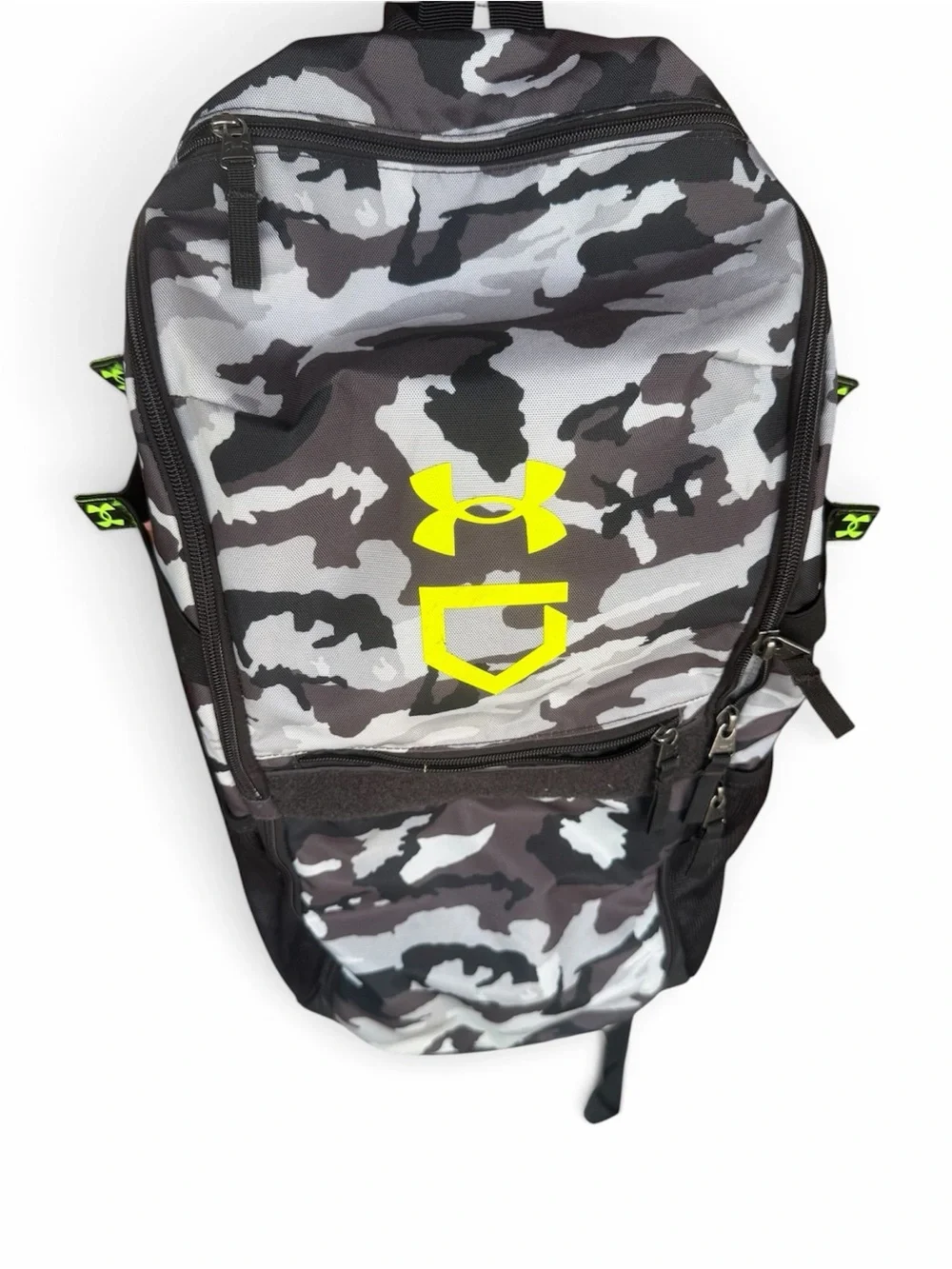 Under Armour Men/Boy  Gray Black Camo Baseball backpack